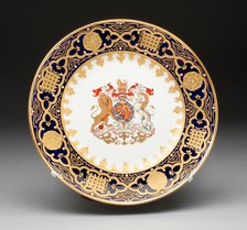 Plate, Worcester, c. 1830. Creator: Royal Worcester.