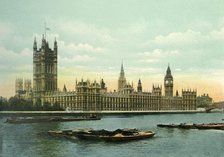 'The Houses of Parliament', c1900s. Creator: Eyre & Spottiswoode.