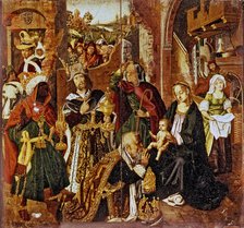  'Adoration of the Magi' (Epiphany) by Bartolomé Bermejo.