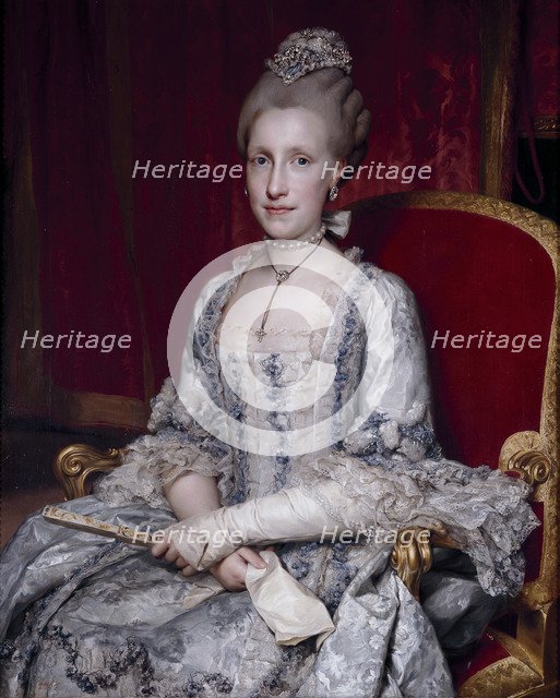 Portrait of Infanta Maria Luisa of Spain (1745-1792), Holy Roman Empress, 1770. Artist: Mengs, Anton Raphael (1728-1779)