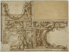 Design for a Ceiling Decoration, 1590/1614. Creator: Lazzaro Tavarone.