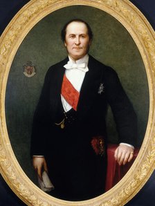 Portrait of Baron Haussmann (1809-1891), prefect of the Seine (1853-1870), c1860. Creator: Henri Lehmann.