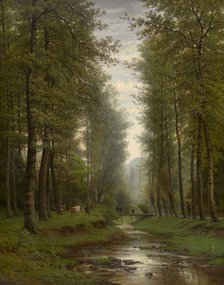 Brook in the Forest, 1873. Creator: Joseph Van Luppen.