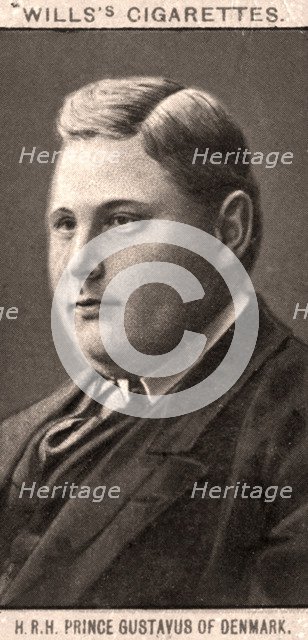 H.R.H Prince Gustavus of Denmark, 1908.Artist: WD & HO Wills