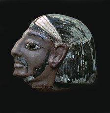 Egyptian glazed relief of a Hittite slave. Artist: Unknown