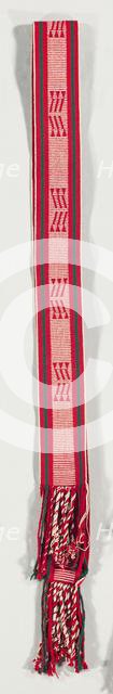 "Navajo Style" Belt/ Sash, c. 1900-1930. Creator: Unknown.