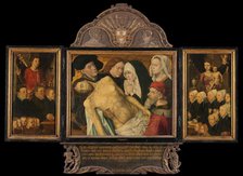Memorial Triptych, formerly called the Gertz Memorial Triptych, with the Lamentation (central panel) Creator: Unknown.