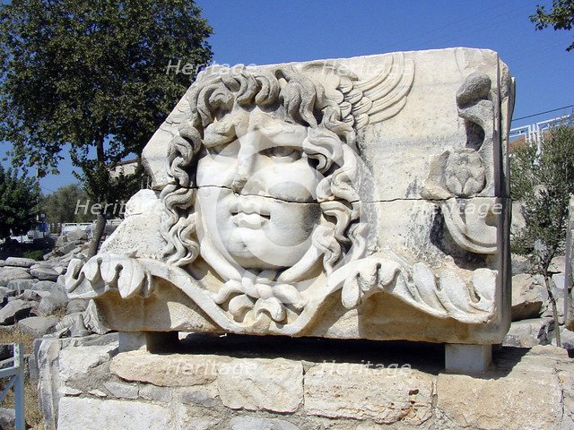 Medusa's head, Didyma, Turkey. Artist: Samuel Magal