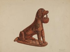 Statuette of a Dog, c. 1937. Creator: Frank Fumagalli.