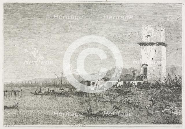 Views: The Tower of Malghera, 1735-1746. Creator: Antonio Canaletto (Italian, 1697-1768).