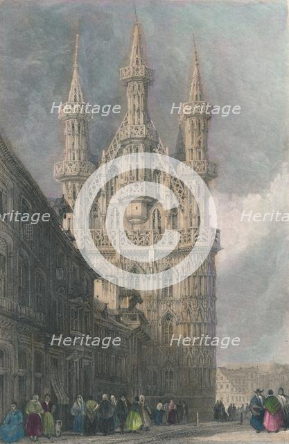 'Hotel De Ville, Louvain', 19th century.  Creator: W Wallis.