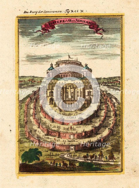 Fortress of Semiramis, 1719. Artist: Mallet, Alain Manesson (1630-1706)