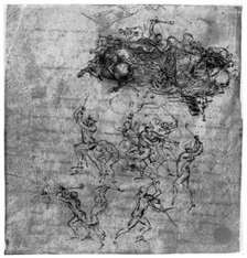 Study for 'The Battle of Anghiari', 1503 (1954).Artist: Leonardo da Vinci