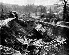 Subsidence of St. Catherine's Tunnel, Guildford, 1895. Creator: W. Shawcross.