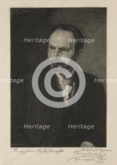 Self-Portrait, 1905. Creator: Henry Wolf (American, 1852-1916).