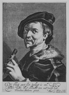 The Man with the Flute, 1625. Creator: Cornelis Bloemaert.