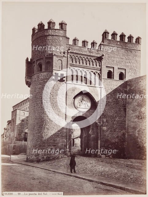 Gate of the Sun, Toledo, Spain, between 1875 and 1892. Creator: Juan Laurent.