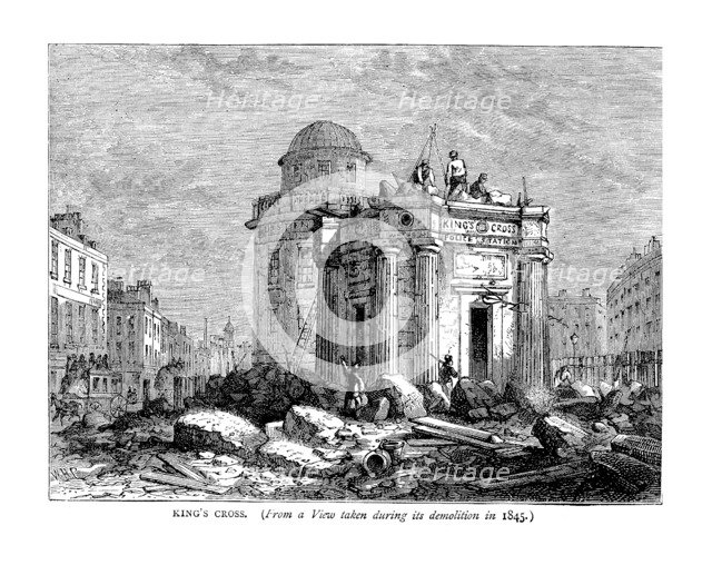 Kings Cross in 1845. Artist: Unknown