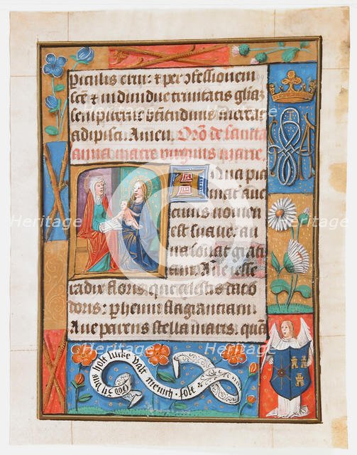 Manuscript Leaf from a Book of Hours, ca. 1500. Creator: Unknown.