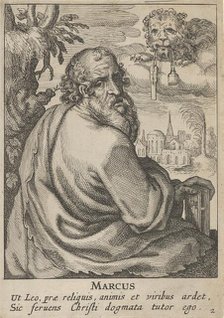 Mark, from The Four Evangelists, 1610-20. Creator: Petrus Feddes.