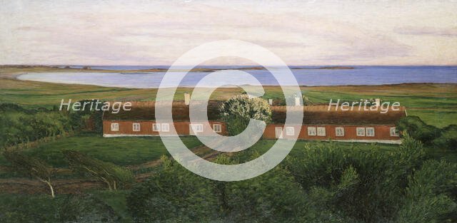 The Neighbouring Farm Houses, 1894. Creator: Karl Nordström.