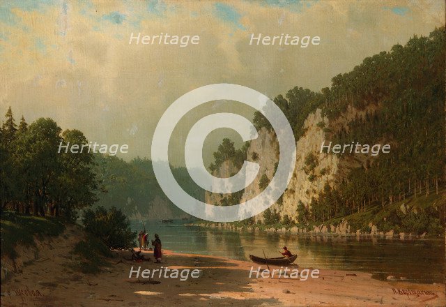 Chusovaya River. Artist: Vereshchagin, Pyotr Petrovich (1836-1886)