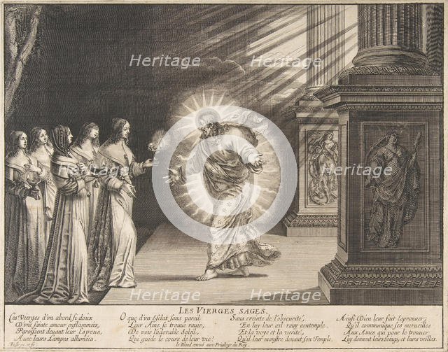 The Wise Virgins before Christ, ca. 1635. Creator: Abraham Bosse.