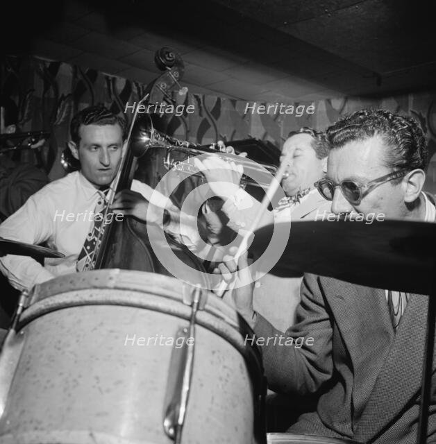 Portrait of Jack Lesberg and Max Kaminsky, Famous Door, New York, N.Y., 1946. Creator: William Paul Gottlieb.