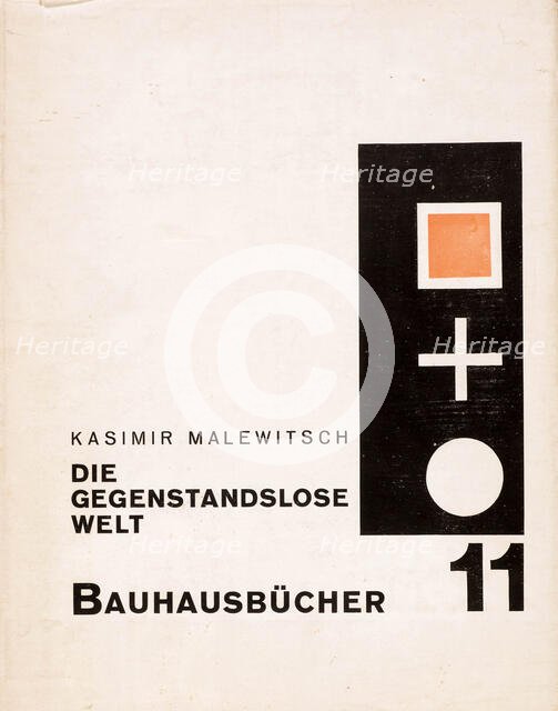 Cover of "Die gegenstandslose Welt" by Kazimir Malevich, 1927. Creator: Moholy-Nagy, Laszlo (1895-1946).