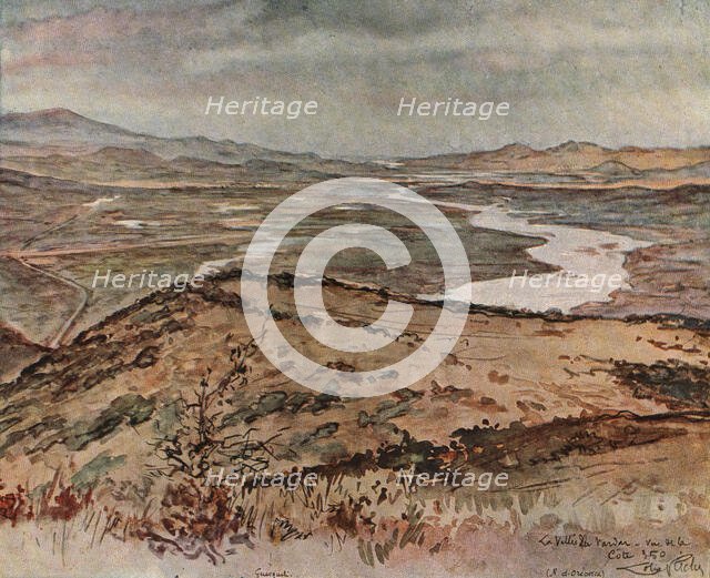 'En Macedoine; le Vardar: vue prise en aval de Guevgueli, quelques kilometres apres la frontiere ser Creator: Almery Lobel Riche.