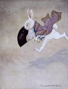 The White Rabbit in a hurry, 1922. Creator: Gwynedd M Hudson.