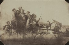 Neapolitan Conveyance - Copy of a Painting at Lacock Abbey, c. 1840. Creator: William Henry Fox Talbot.