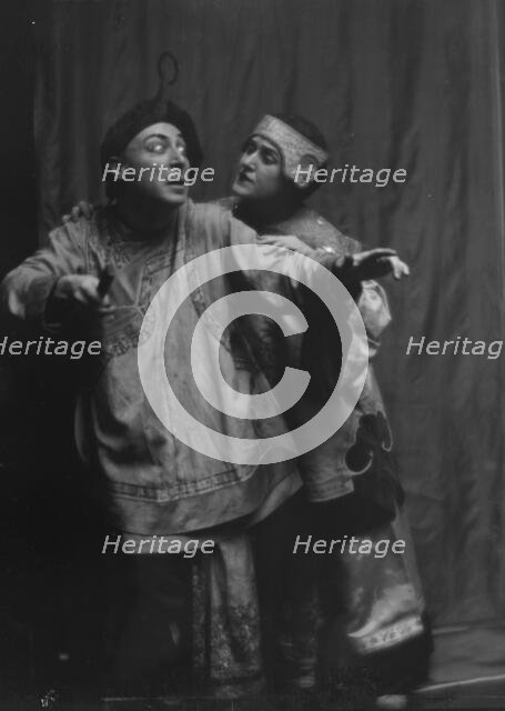 Barbour, Grace A., Miss, and J. Arthur Young, in costume as Suey Sin Fah and Lee Sin..., 1913 Feb. Creator: Arnold Genthe.