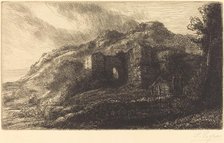 Ruins of a Chateau (Les ruines du chateau). Creator: Alphonse Legros.