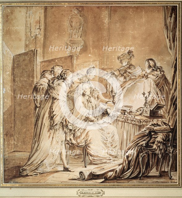 'Before the Fancy Dress Ball', 1762.  Artist: Jean-Michel Moreau