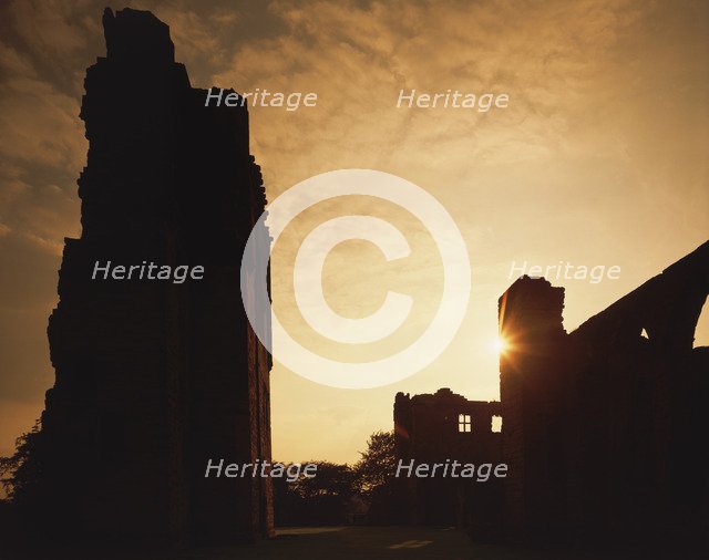 Sunset at Ashby De La Zouch Castle, Leicestershire, 1986. Artist: Unknown