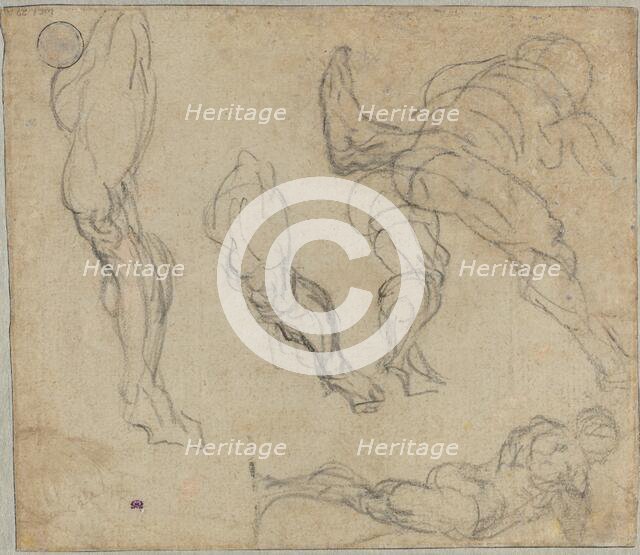 Figures and Legs (verso), 1575/1580. Creator: Jacopo Tintoretto.