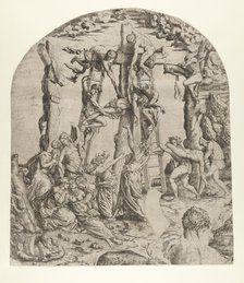 Descent from the Cross, 1543. Creator: Master IQV.