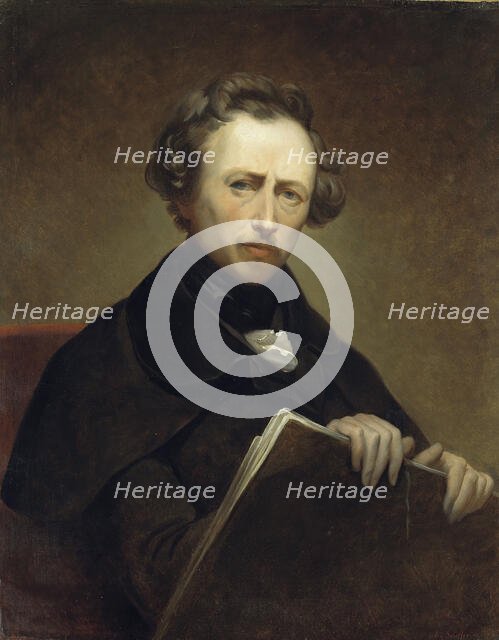 Self-Portrait at the age of 43, 1838. Creator: Scheffer, Ary (1795-1858).