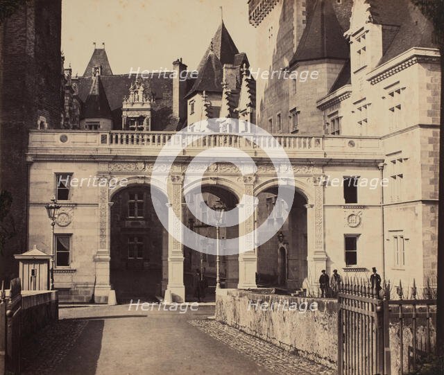 East Entrance, Château de Pau, between 1864 and 1900. Creator: M. Pacault.