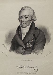 Portrait of Count Nikolay Petrovich Rumyantsev (1754-1826). Artist: Borel, Pyotr Fyodorovich (1829-1898)