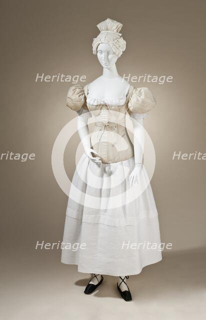 Pair of woman's sleeve plumpers, England, between 1830 and 1835. Creator: Unknown.