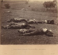 Field Where General Reynolds Fell, Gettysburg, July 5, 1863, July 5, 1863. Creator: Tim O'Sullivan.