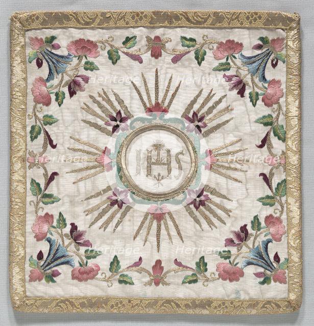 Pouch for the Chalice Cover, 1700s. Creator: Unknown.