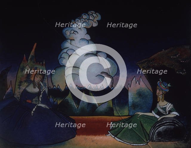 White Cloud. Artist: Kandinsky, Wassily Vasilyevich (1866-1944)