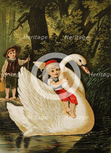 Illustration for "Hansel and Gretel" by Brothers Grimm, End of 19th cen.. Creator: Offterdinger, Carl (1829-1889).