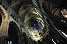 Interior, St. Martin's Cathedral, Utrecht, Netherlands, 2013.  Creator: LTL.