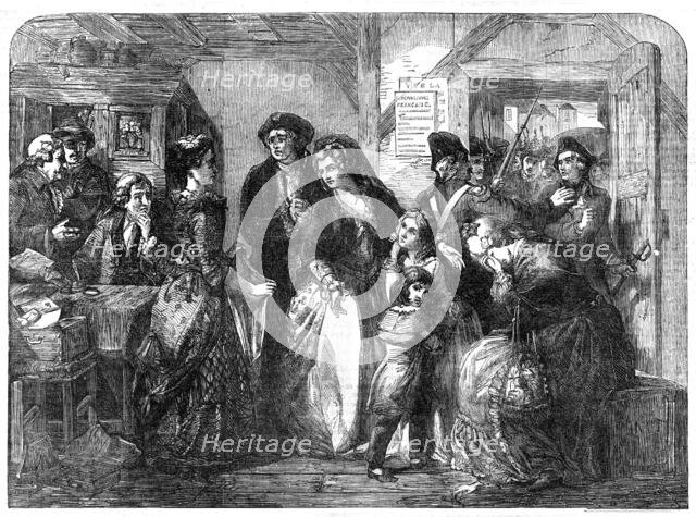 "The Arrest of Louis XVI. and his family, at Varennes, in June, 1791"..., 1854. Creator: Unknown.