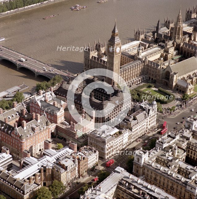 Westminster Bridge and the Houses of Parliament, Westminster, London, 2002. Artist: EH/RCHME staff photographer