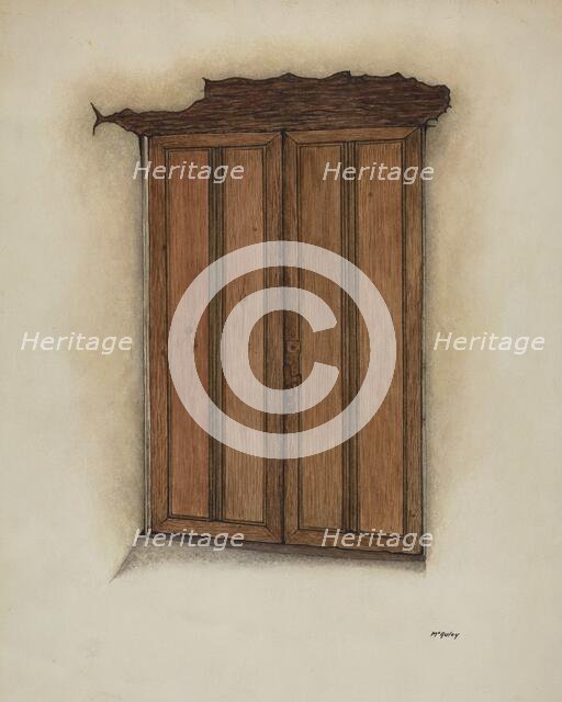 Chapel Doors, 1938. Creator: William McAuley.